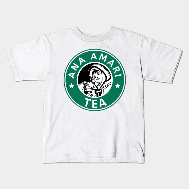 Ana Amari's Tea Kids T-Shirt by Manoss